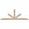 Ekena Millwork Saratoga Smooth Timber Gable Bracket, Douglas Fir, 60"W x 22"H x 1 1/2"D x 3 1/2"F, 9/12 Pitch GBW060X22X0204SAR00SDF - alternate 1